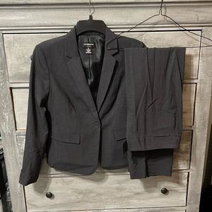 Dark grey pant suit